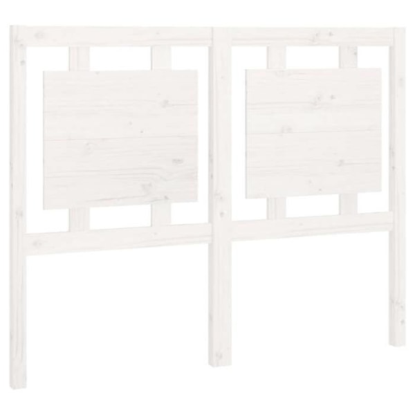 Hovedgærde - Fyrretræ - 125,5 x 4 x 100 cm - Hvid farve - Moderne design - Rustik charme Vit