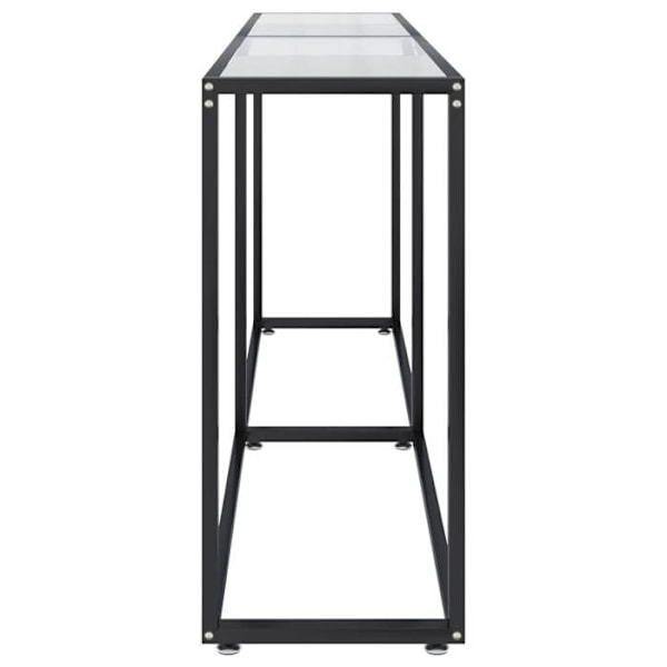 Konsolbord praktiskt för en organiserad entré 180 x 35 x 75,5 cm transparent härdat glas och stål DEC032269 Guld