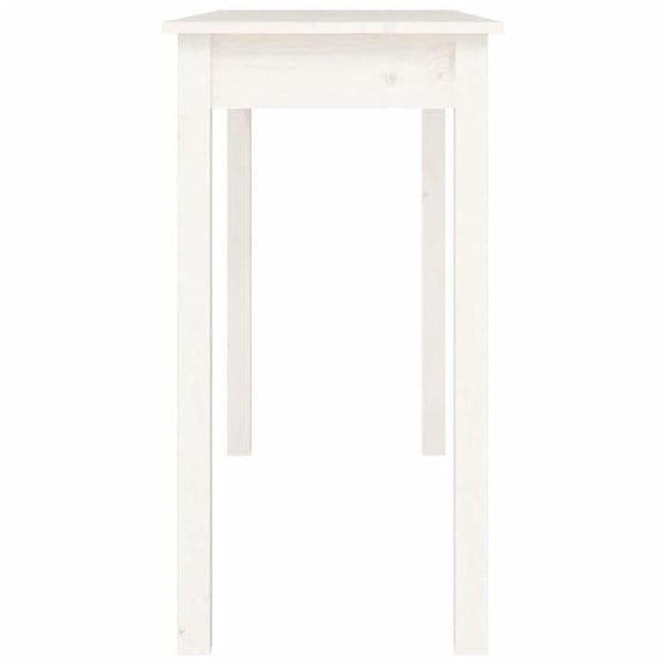 Elegant design konsolbord til entre 110 x 40 x 75 cm hvidt fyrretræ DEC031694 Vit
