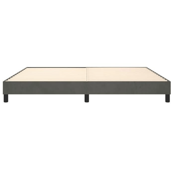Sängstomme - TDL - 200x200 cm - Mörkgrått tyg - 2 platser - Levereras monterad Mörkgrå