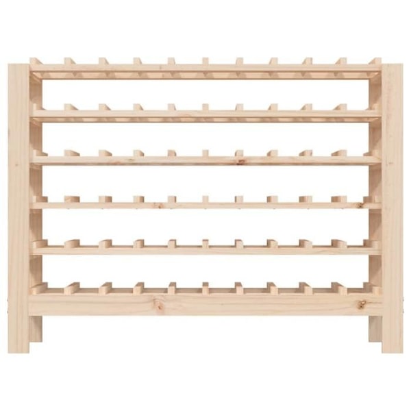 Vinförråd för upp till 60 flaskor, 109,5 x 30 x 82 cm, i furu DEC024352 kastanj