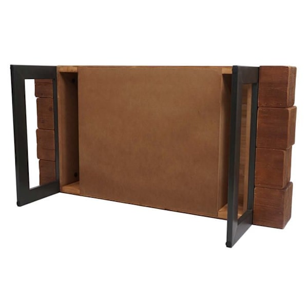 Rustik sofabord i massiv fyrretræ 40x120x60cm brun 04_0005448 kastanj