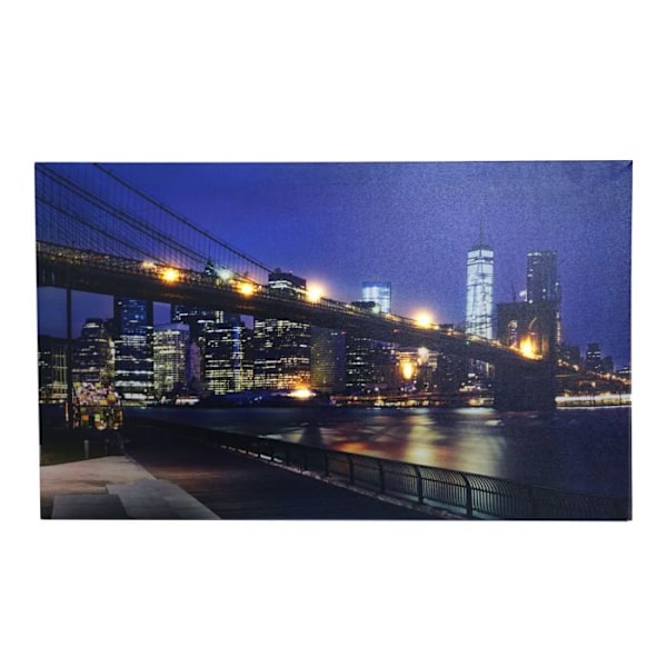 2x billede LED billede lysende væv vægmodel London broer 40x60cm 04_0000451 Flerfärgad