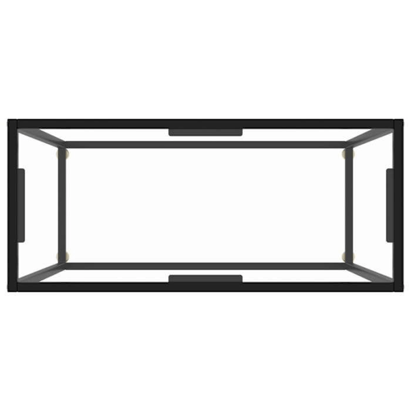 Konsolbord praktisk til en organiseret entré 80 x 35 x 75 cm hærdet klart glas og stål DEC032277 Guld