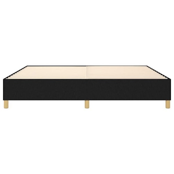 Sommier med lameller på ben ramme til seng 140x200 cm sort stof TDL0207015 Svart
