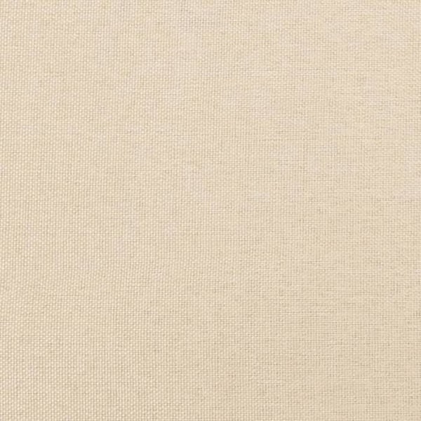 Hovedgavl til seng, soveværelse, møbel i 2 dele 72 x 5 x 78/88 cm, creme stof TDL0206501 Grädde