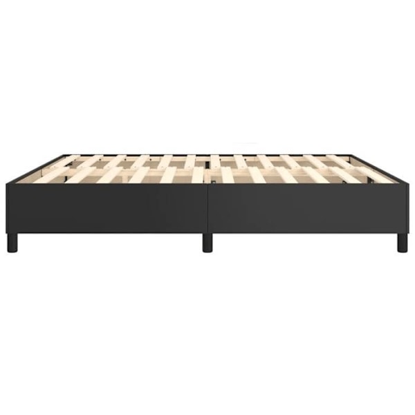Sänky - TDL - 200x200 cm - Musta - 2 paikkaa - Lautasälepohjalla - Helppo koota Svart