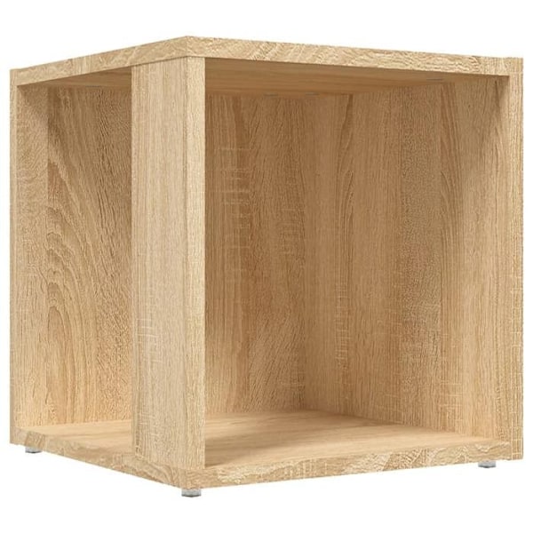 Sidobord växtstöd hörn möbel 33 x 33 x 34,5 cm brun agglomerat DEC032410 Guld
