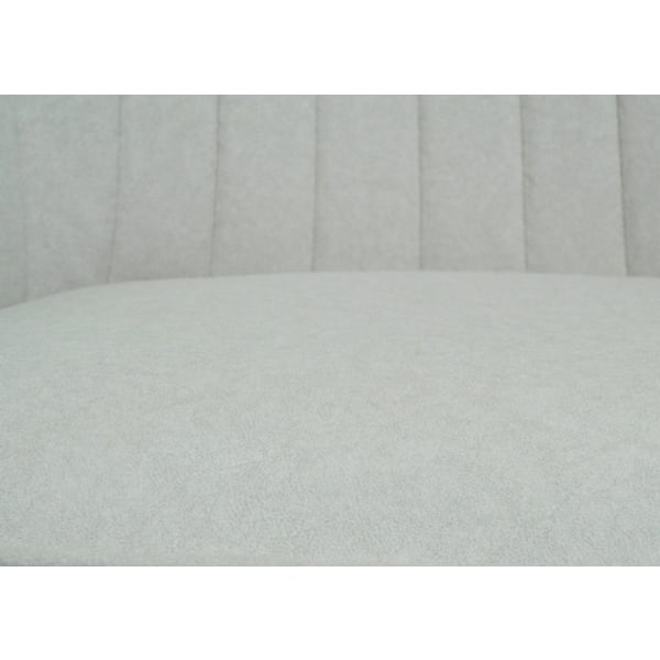 Set om 6 matstolar med armstöd, snurrande sits i cremefärgad tyg, trebent ram 04_0007746 Grädde