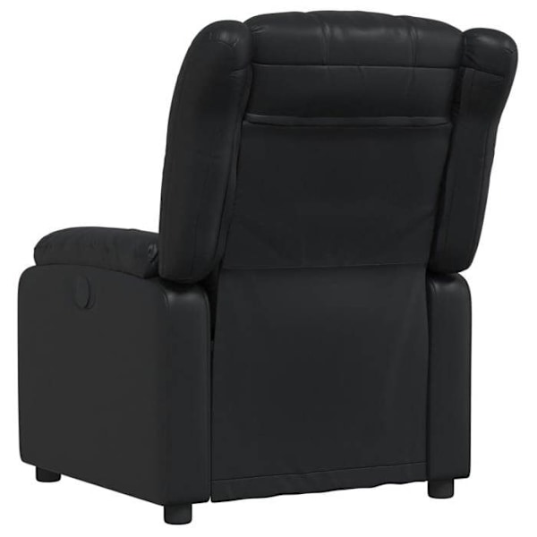 TV afslapningsstol med massagefunktion, justerbar, 6 punktmassage i sort PVC DEC027038 Svart