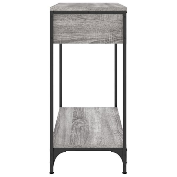 Moderni sisäänkäynnin konsolipöytä, jossa on laatikot 75 x 34,5 x 75 cm, harmaa kuitulevy ja metalli DEC032243 kastanj