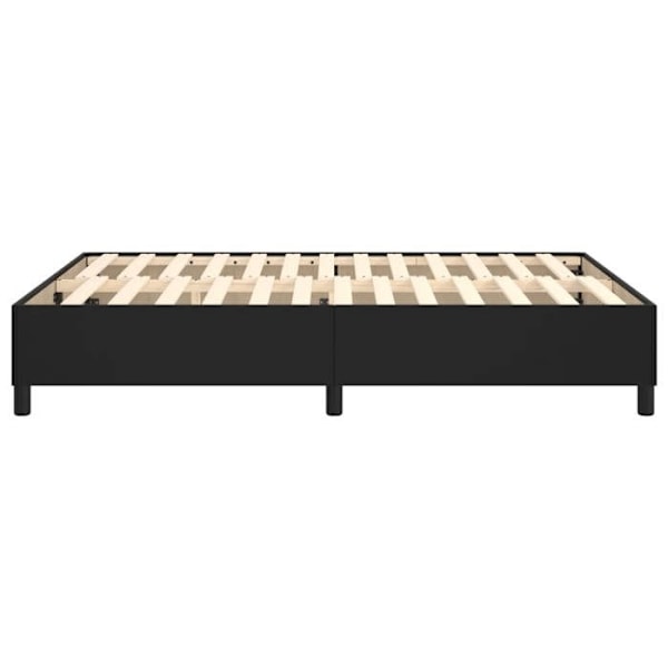Sengebund - TDL - 140x200 cm - Sort - 2 personer - Med lameller - Nem montering Svart