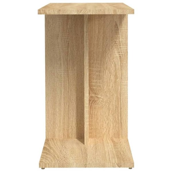 Side table end of sofa 50 x 30 x 50 cm in engineered wood oak color DEC032418 kastanj