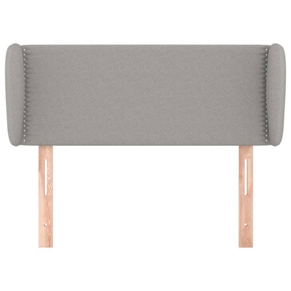 Hovedgærde - Ikke specificeret - 93x23x78/88 cm - Lyst gråt stof - Klassisk stil - Højdejusterbart Ljusgrått