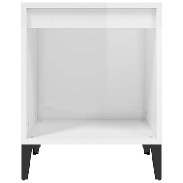 Nattbord med åbent rum 40 x 35 x 50 cm hvidt ingenieurtræ DEC033464 Vit