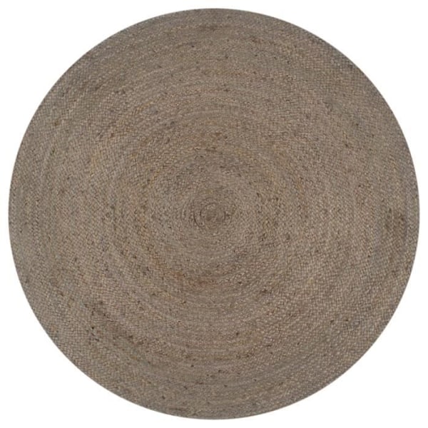 Käsintehty Jute Pyöreä 150 Harmaa