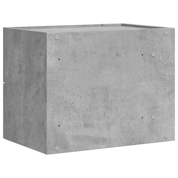 Väggmonterat nattduksbord med två lådor 45 x 30 x 35 cm grått ingenjörsträ DEC034300 kastanj