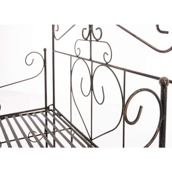 Neljä tasoa rustiikkityylinen metallihylly 160x60 cm pronssin värinen 10_0003913 Brons