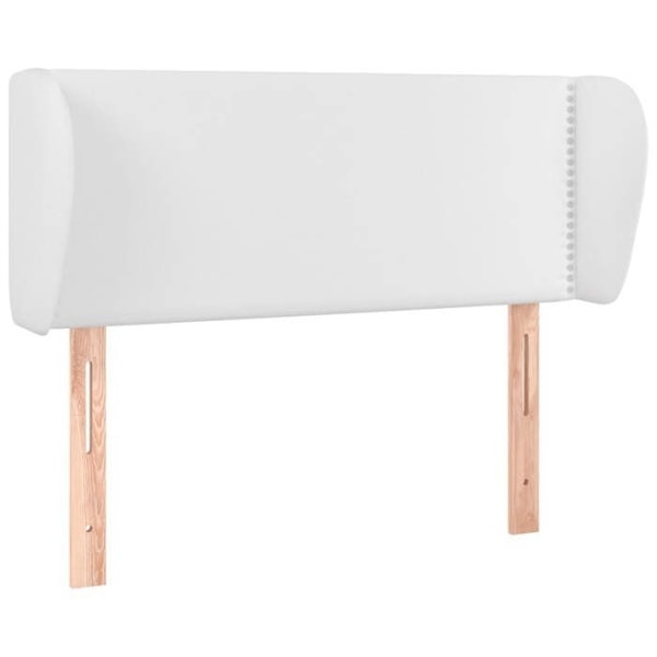 Hovedgærde - Hvid - 103x23x78/88 cm - Syntetisk læder - Klassisk - Holdbar Vit