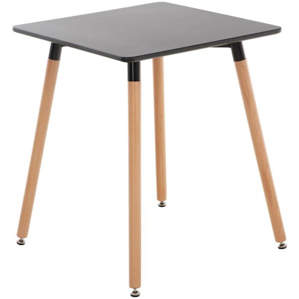 Designet køkkenbord i enkel stil 60x60x70 cm i sort MDF 10_0005531 Svart