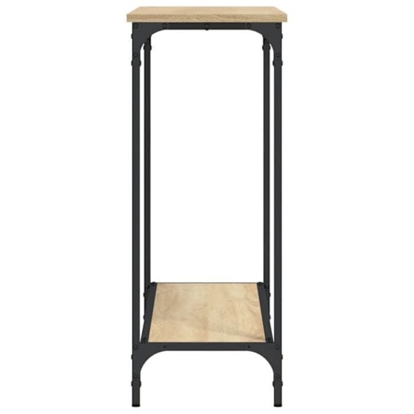Entréemøbel konsolbord design elegant 101 x 30,5 x 75 cm ingeniørtræ og metal DEC031922 kastanj