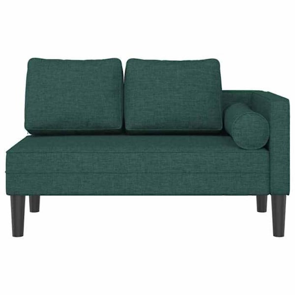 Meridienne chaise longue sohva sisätiloihin vihreällä kangaspäällä DEC026104 Grön