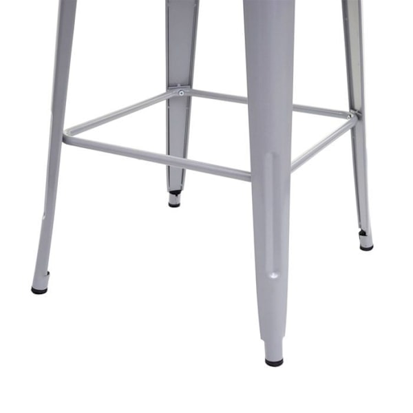 Bistro baaritiski puu- ja harmaametalli tasolla teollinen muotoilu 107x60x60 cm 04_0008511 kastanj