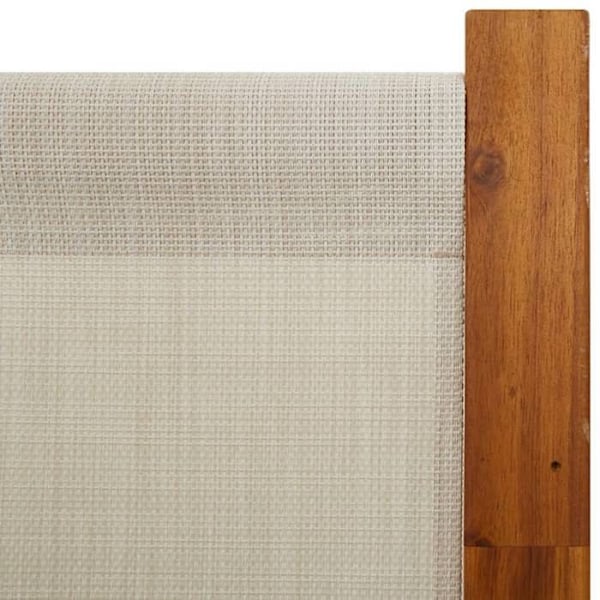 Paravent huoneenjakaja 4-paneelia 280 x 180 cm texilene harmaa ja puu DEC030865 kastanj