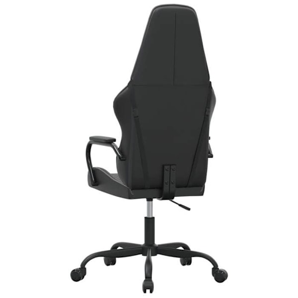 Kontorstol gaming med lændepude i sort og grå PVC DEC025982 Grå