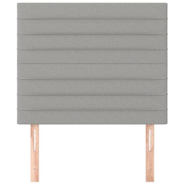 Hovedgavl - Ikke specificeret - 80 cm - Lys grå stof - Klassisk - Højdejusterbar Ljusgrått