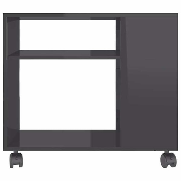 Konsolbord med hjul 70 x 35 x 55 cm grå ingeniørtræ DEC032447 kastanj