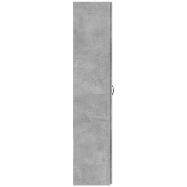 Kontorsmöbel förvaring skåp 60 x 32 x 153 cm ingenjörsträ grå DEC024479 kastanj