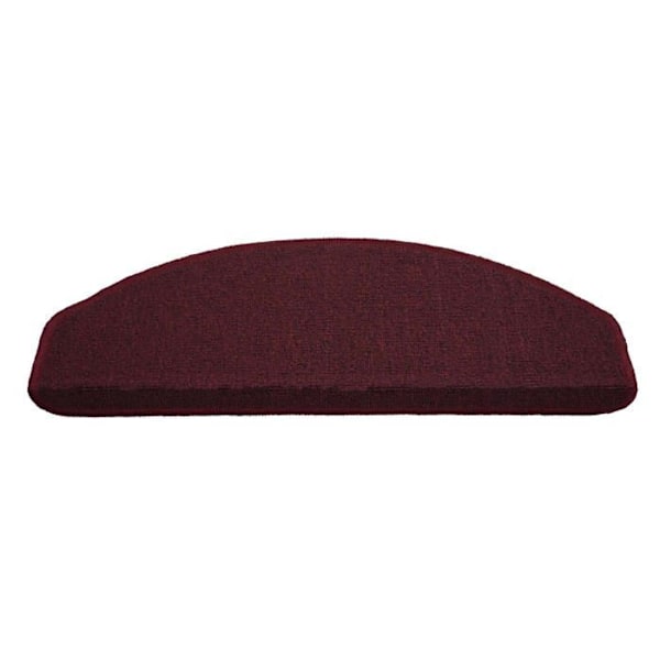 Trappmatta - Inte specificerad - Halvcirkelformad - Halkfri - 65x25 cm - Paket om 15 Bordeaux