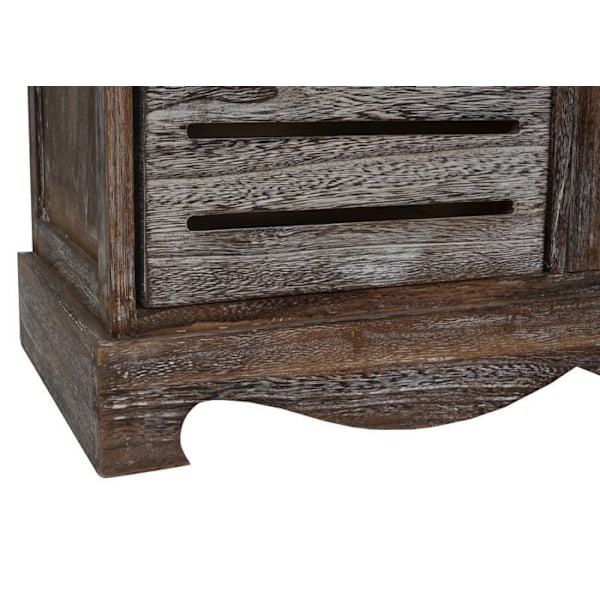 Banc banquette commode avec coussin design vintage 49x71x32cm ruskeassa vanhennetuissa puussa 04_0001159 kastanj