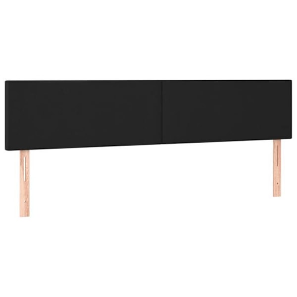 Sänggavel - Klassisk - 80x5x78/88 cm - Konstläder svart - Hållbar - Lätt att rengöra Svart