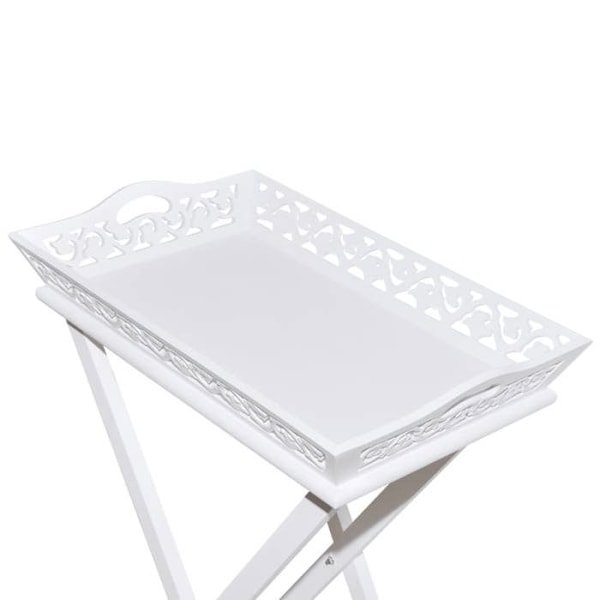 Fällbord med MDF-skiva + vit furu DEC032322 Vit