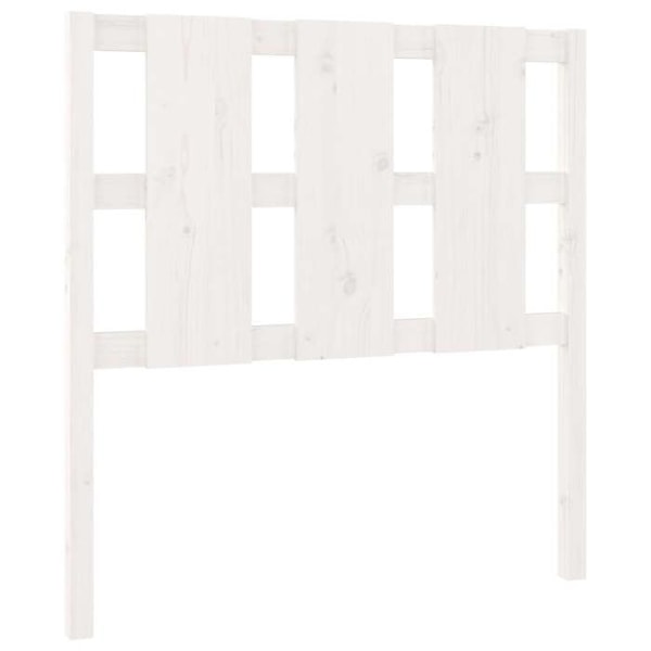 Hovedgavl - Træ - 95,5x4x100 cm - Hvid - Moderne design - Rustik charme Vit