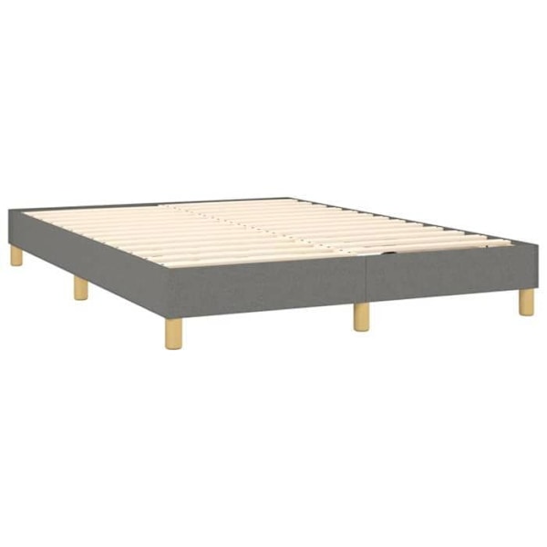 Sengramme - TDL - 140x190 cm - Mørkegrå stof - LED - 2 pladser Mörkgrå