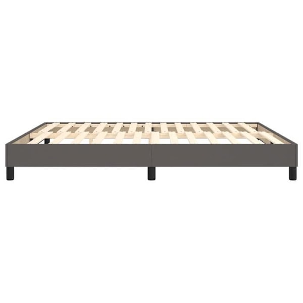 Sängram - TDL - 180x200 cm - Grå - 2 platser - Med lameller - Lätt att montera Grå