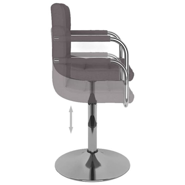 Stol för matsal, justerbar höjd, i taupe tyg DEC025058 Mol