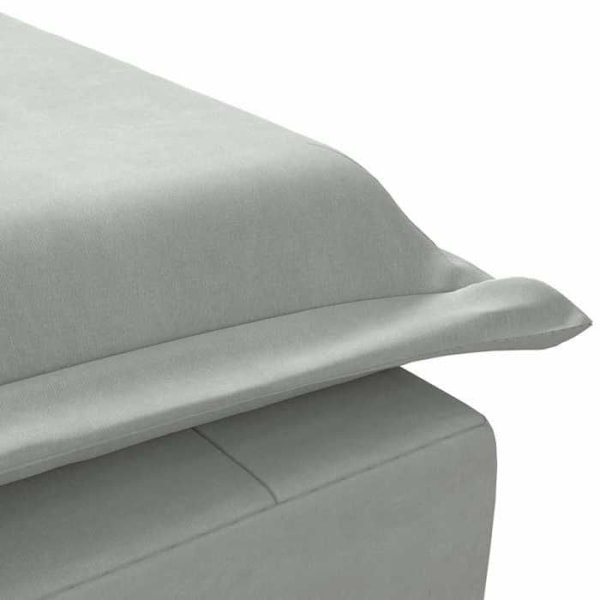 Meridienne chaise longue för inomhusmassage med grå velour kuddar DEC026148 Grå