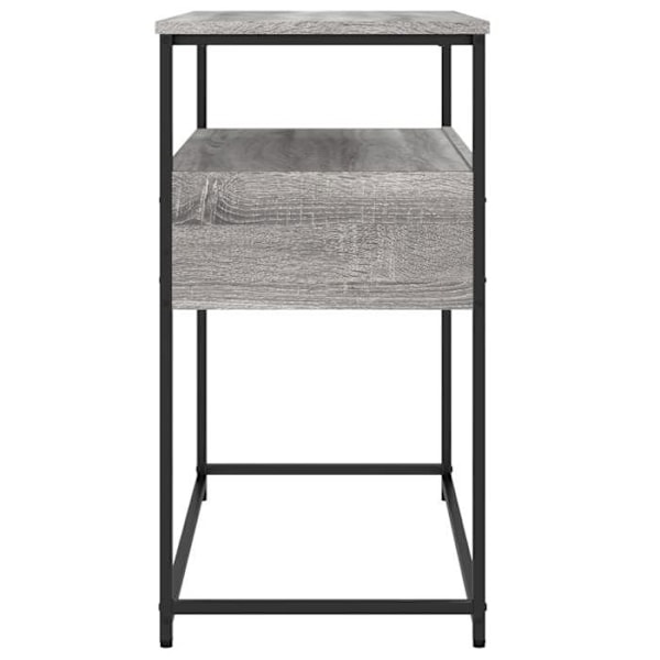 Elegant design konsolbord til entre med skuffer 75 x 40 x 75 cm grå ingeniørtræ DEC032248 kastanj