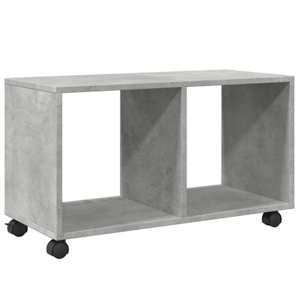 Møbel med hjul og opbevaringsrum 72 x 33 x 42,5 cm grå ingeniørtræ DEC031389 kastanj