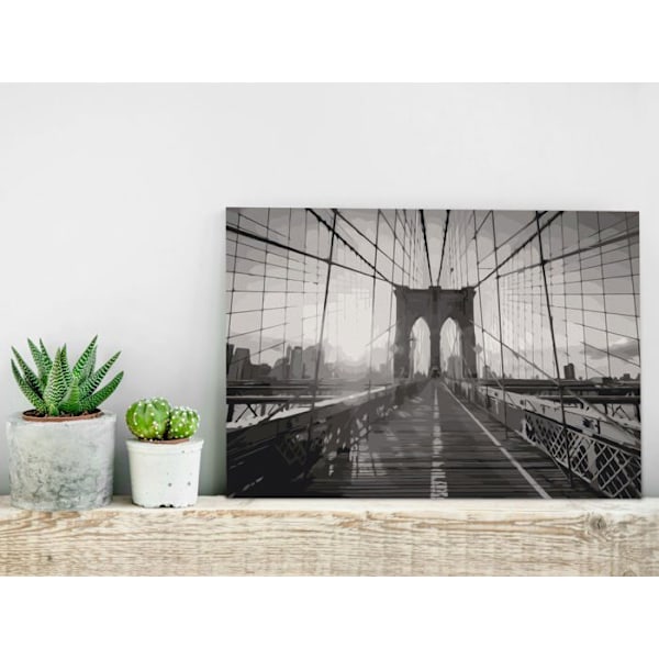 Målarfärger att måla själv med nummermotiv New York Bridge 60 x 40