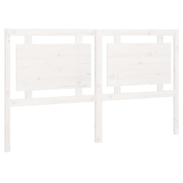 Hovedgærde - Konstruktionsmateriale i fyrretræ - 165,5x4x100 cm - Hvid farve - Moderne design - Rustik charme