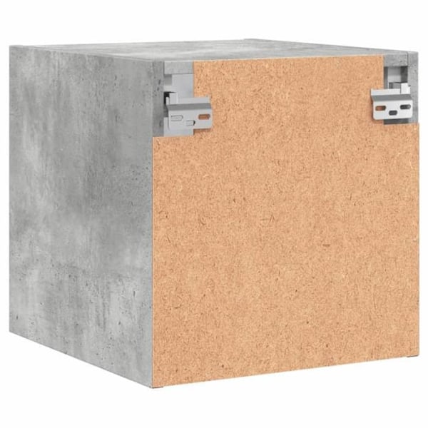 2 kpl yöpöytiä lasiovilla 35 x 37 x 35 cm harmaa insinööripuusta DEC035977 kastanj