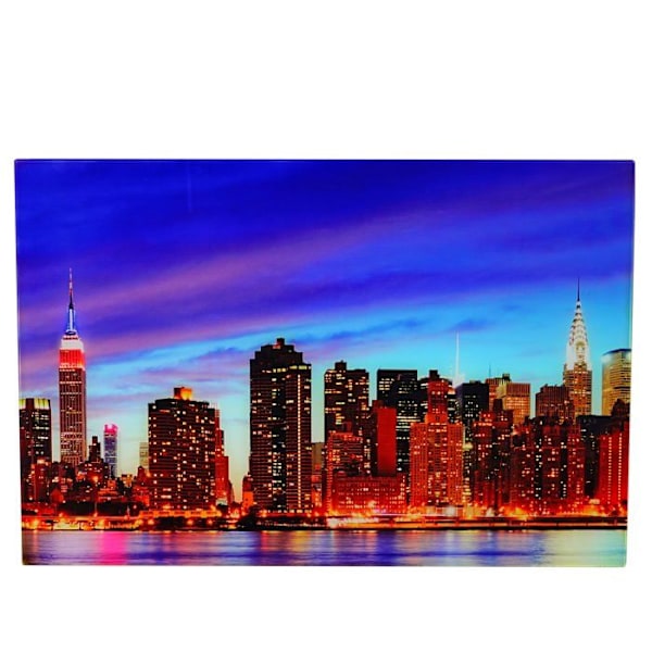 Glasbillede på glas vægplakat 40 af 60 mønster New York