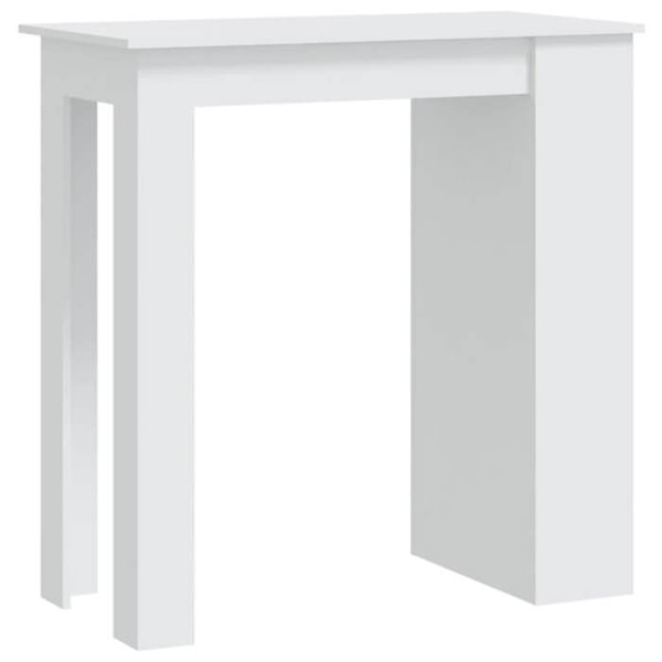 Multifunktionellt sidobord med förvaringshyllor 102 x 50 x 103,5 cm i vitt ingenjörsträ DEC036494 Vit