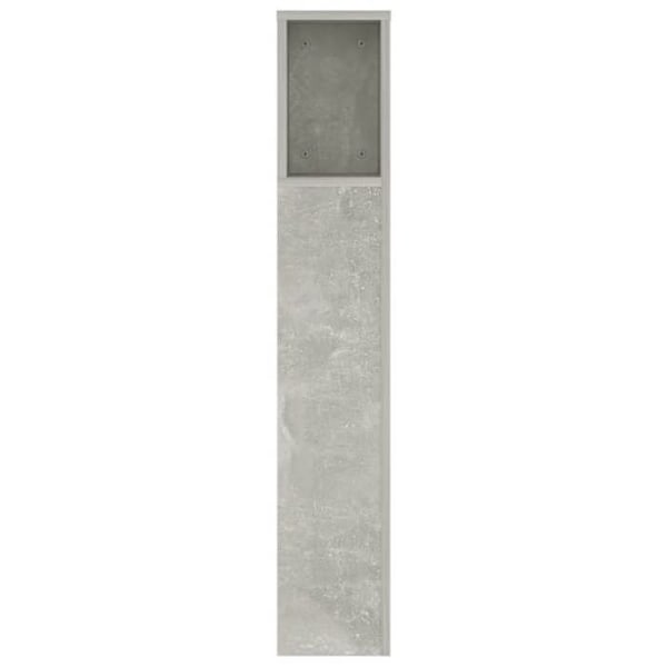 Sänggavel - MDF - 140 cm - Grå - Förvaring - Modern stil Grå