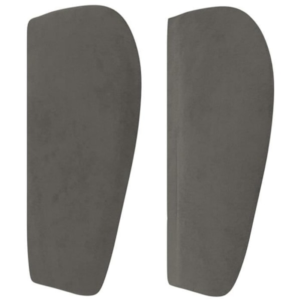 Hovedgærde - Ikke specificeret - 93x23x78/88 cm - Mørkegrå fløjl - Klassisk stil - Ører Mörkgrå